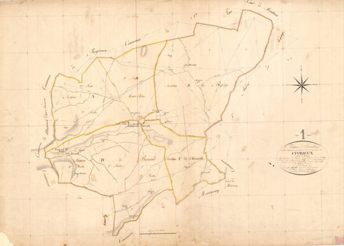 Civrieux - 3 P 5305 - 3 P 5305 -  Tableau d'assemblage  (1819)