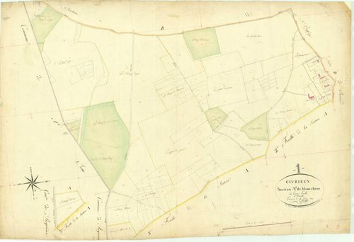 Civrieux - 3 P 5306 - 3 P 5306 -  Feuille 1  (1819)