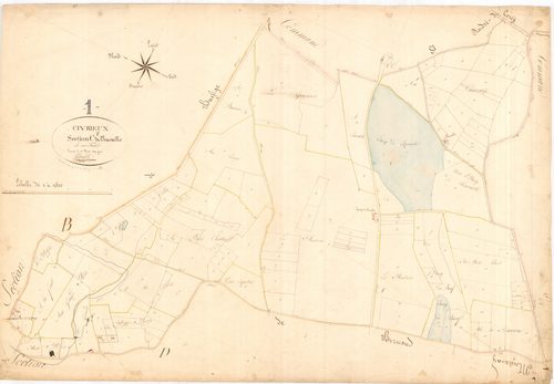 Civrieux - 3 P 5310 - 3 P 5310 -  Feuille 1  (1819)