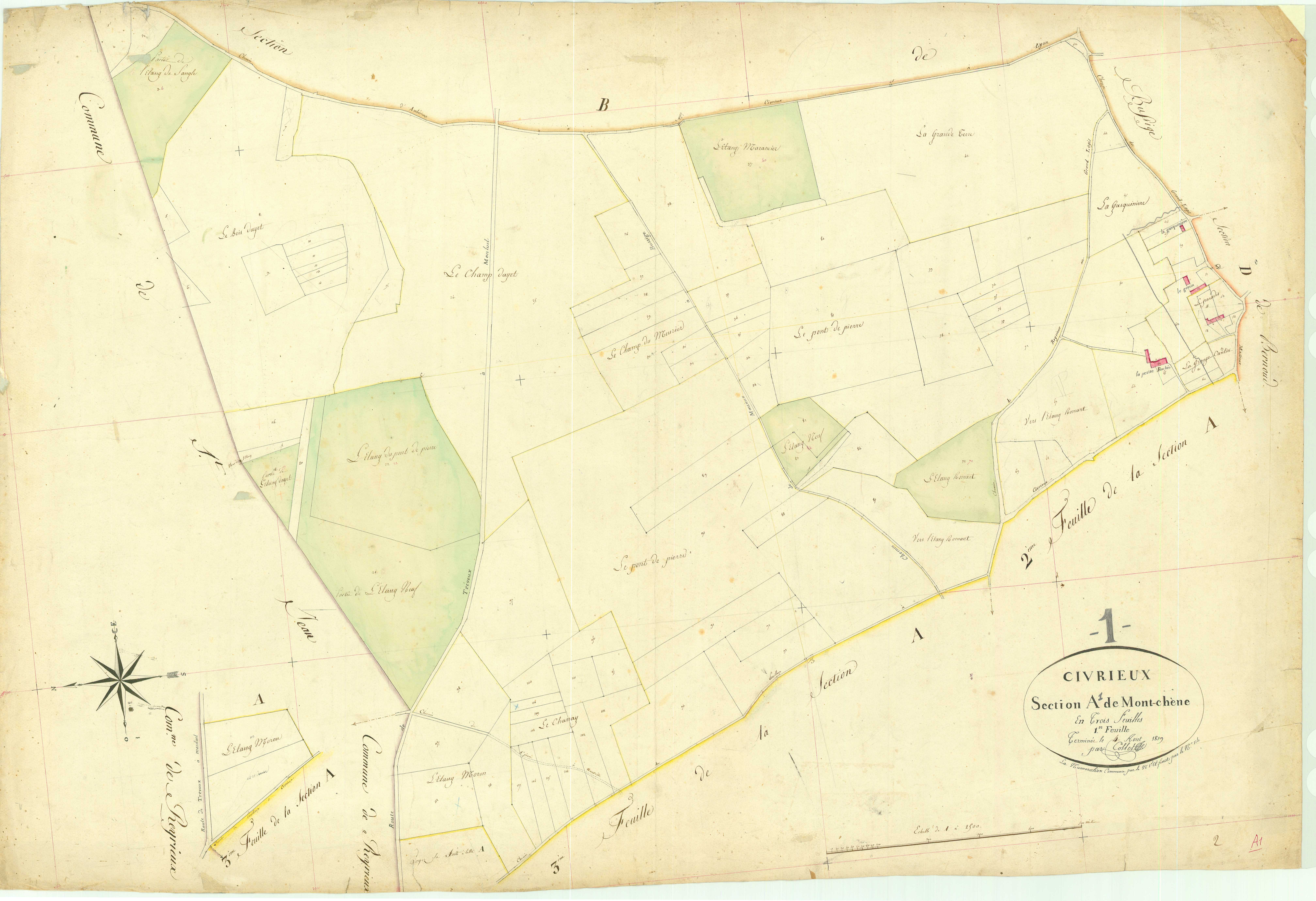 Civrieux - 3 P 5306 - 3 P 5306 -  Feuille 1  (1819)