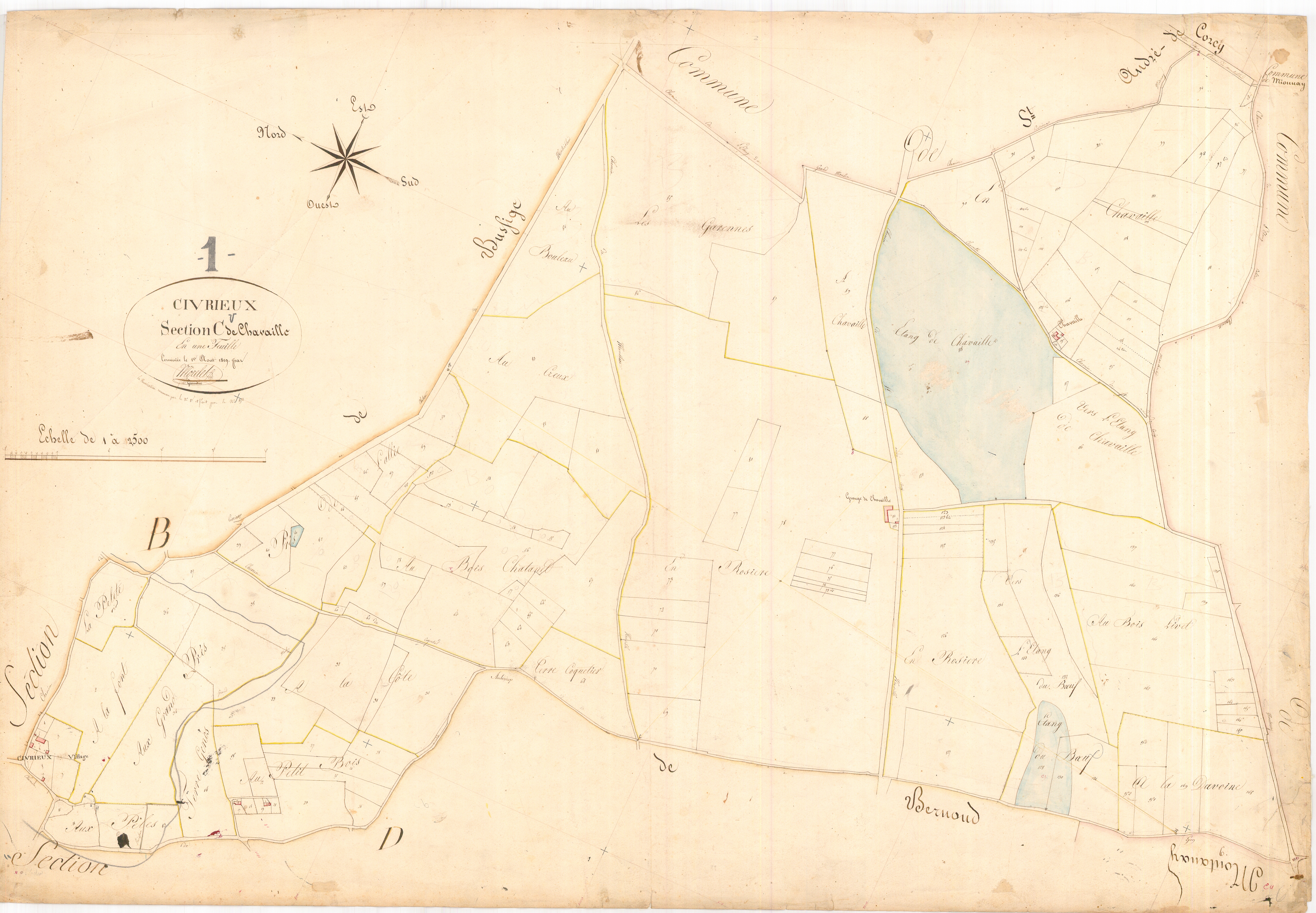 Civrieux - 3 P 5310 - 3 P 5310 -  Feuille 1  (1819)