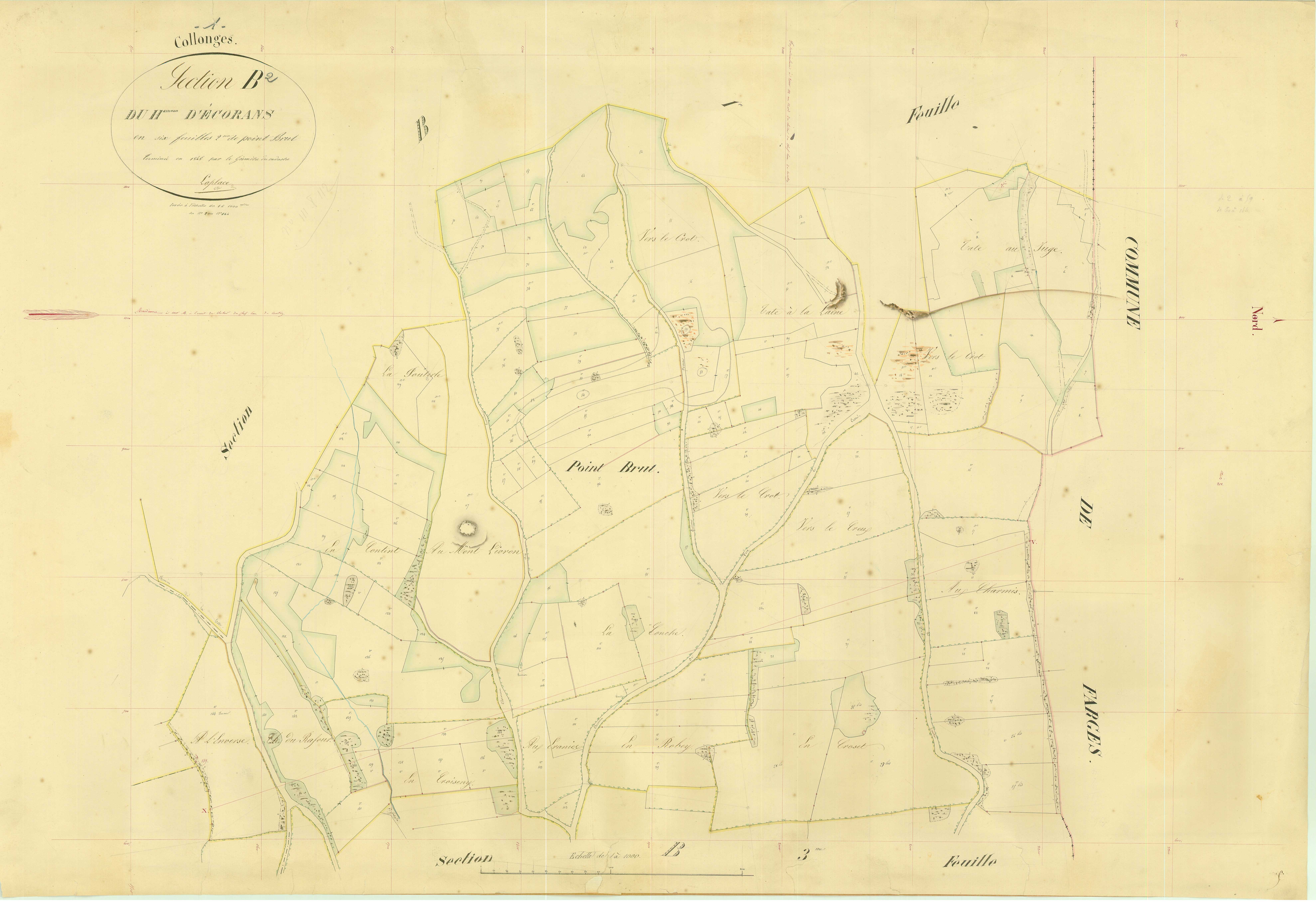Collonges - 3 P 5351 - 3 P 5351 -  Feuille 2  (1846)