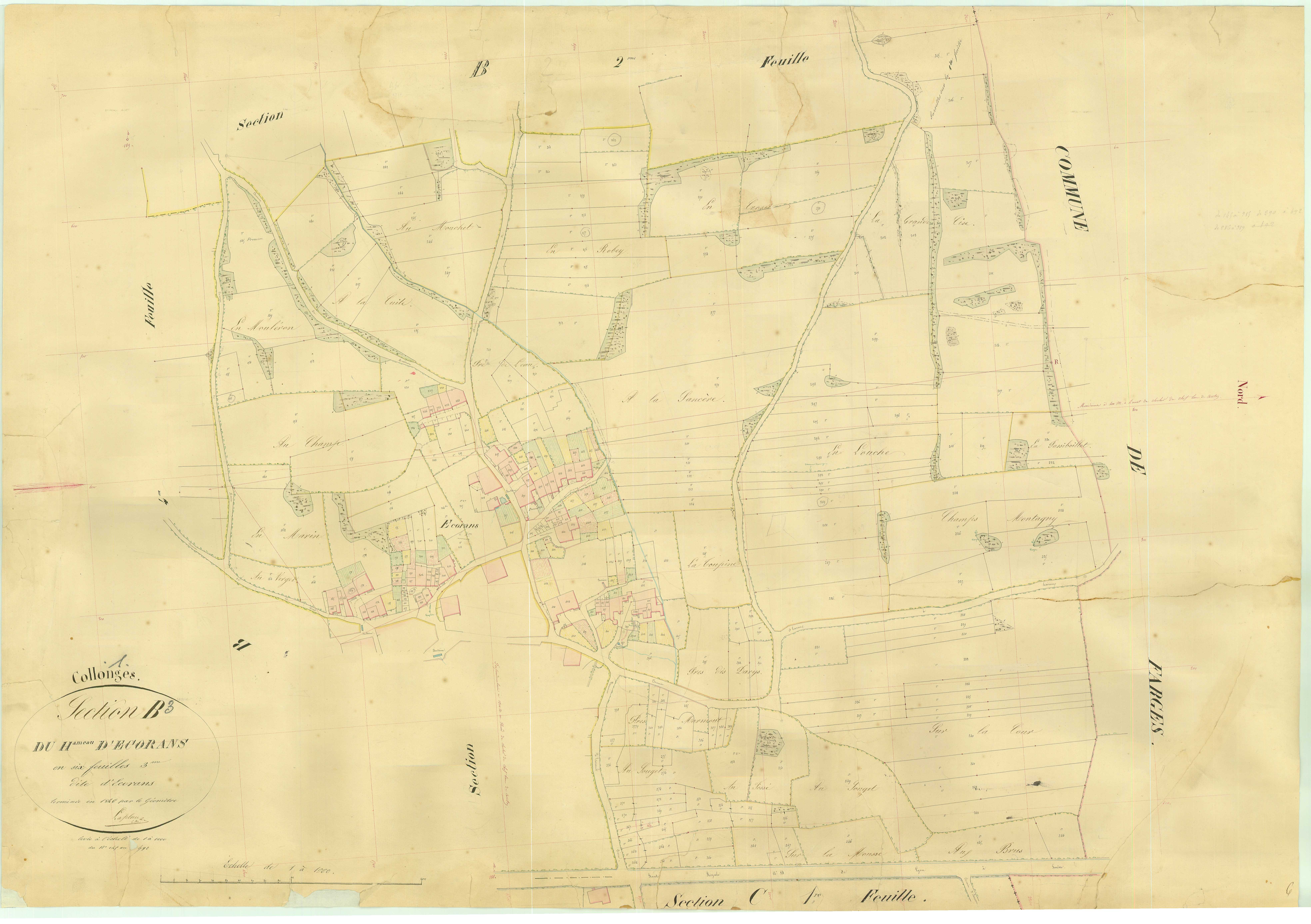 Collonges - 3 P 5352 - 3 P 5352 -  Feuille 3  (1846)