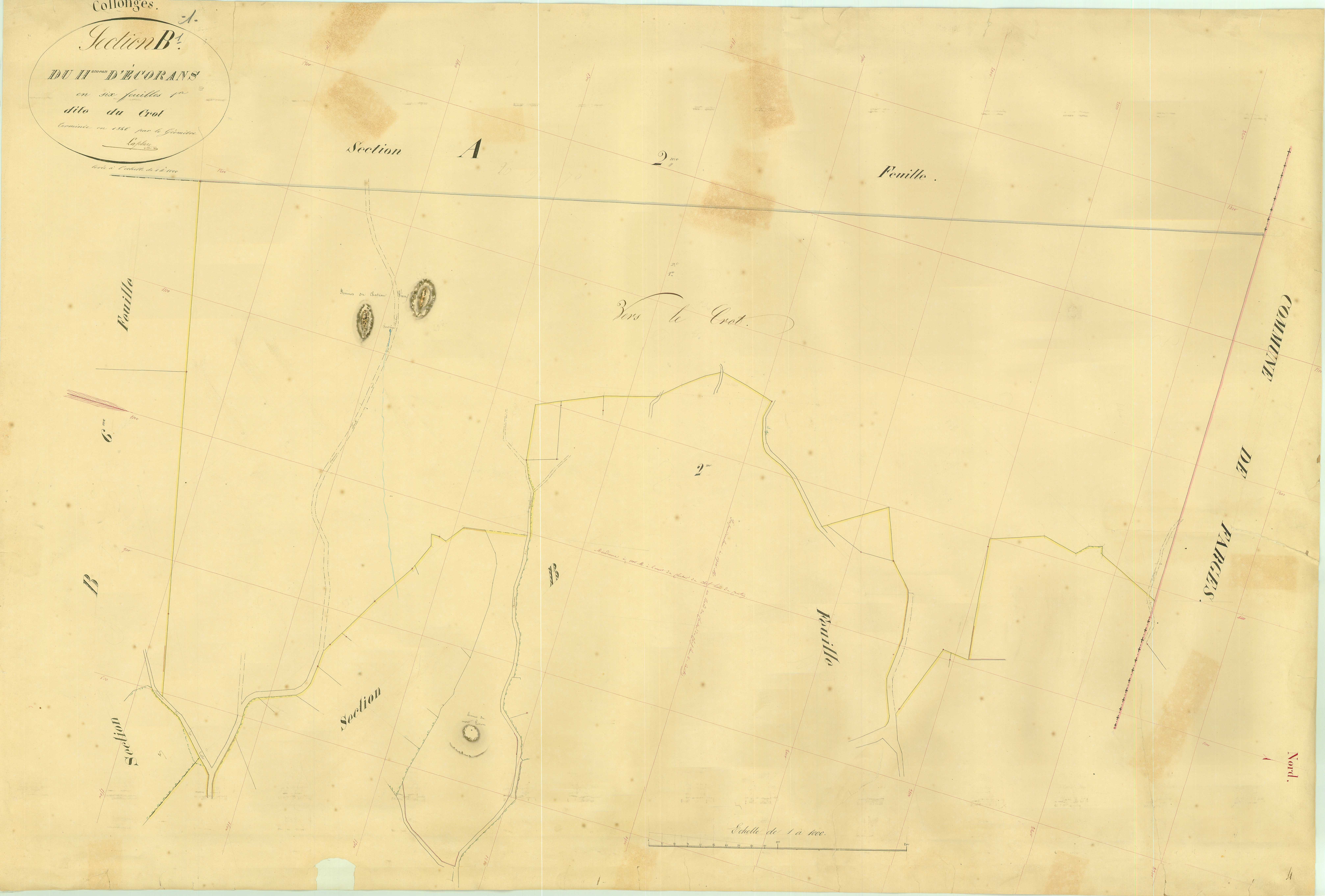 Collonges - 3 P 5350 - 3 P 5350 -  Feuille 1  (1846)