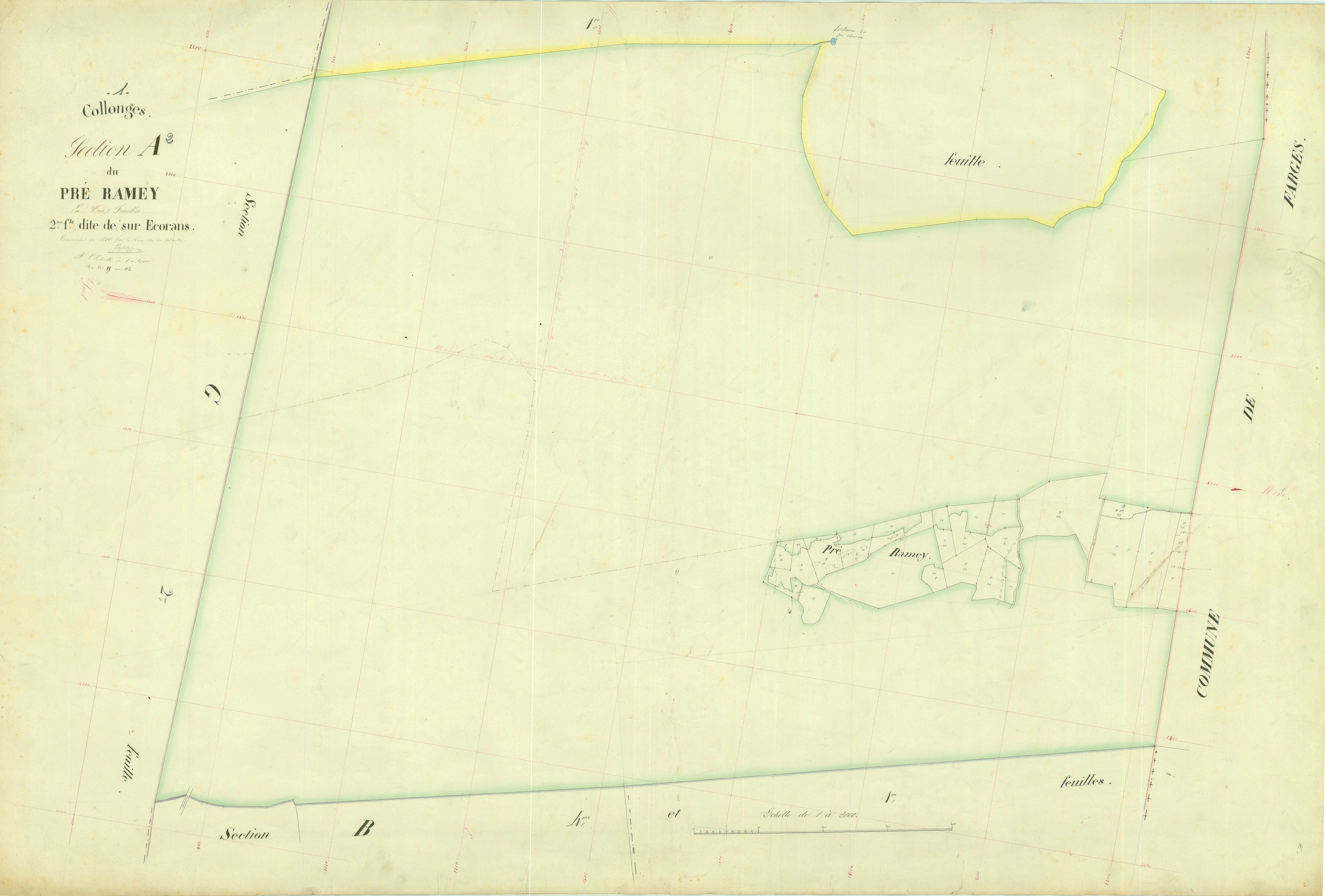 Collonges - 3 P 5349 - 3 P 5349 -  Feuille 2  (1846)
