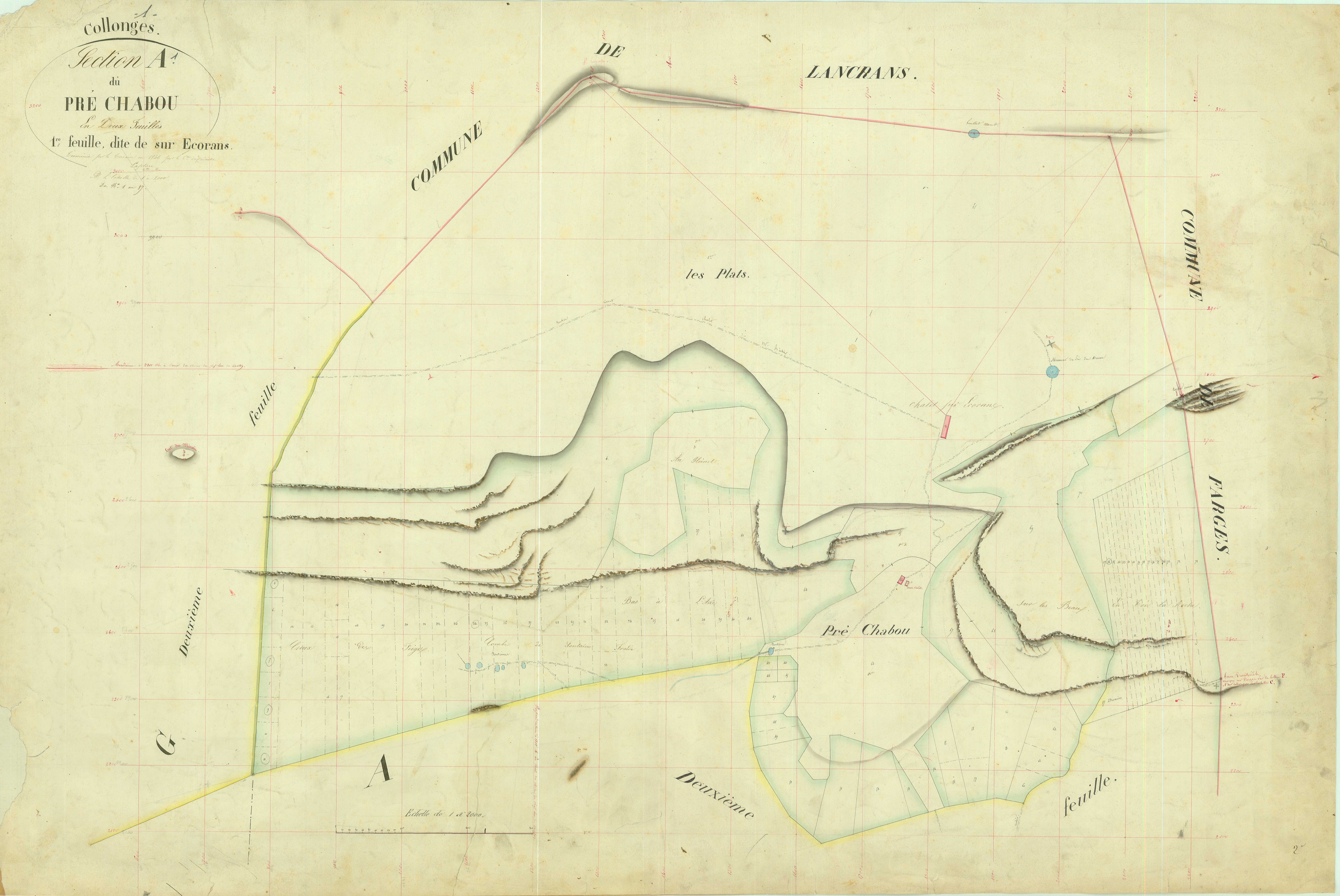 Collonges - 3 P 5348 - 3 P 5348 -  Feuille 1  (1846)