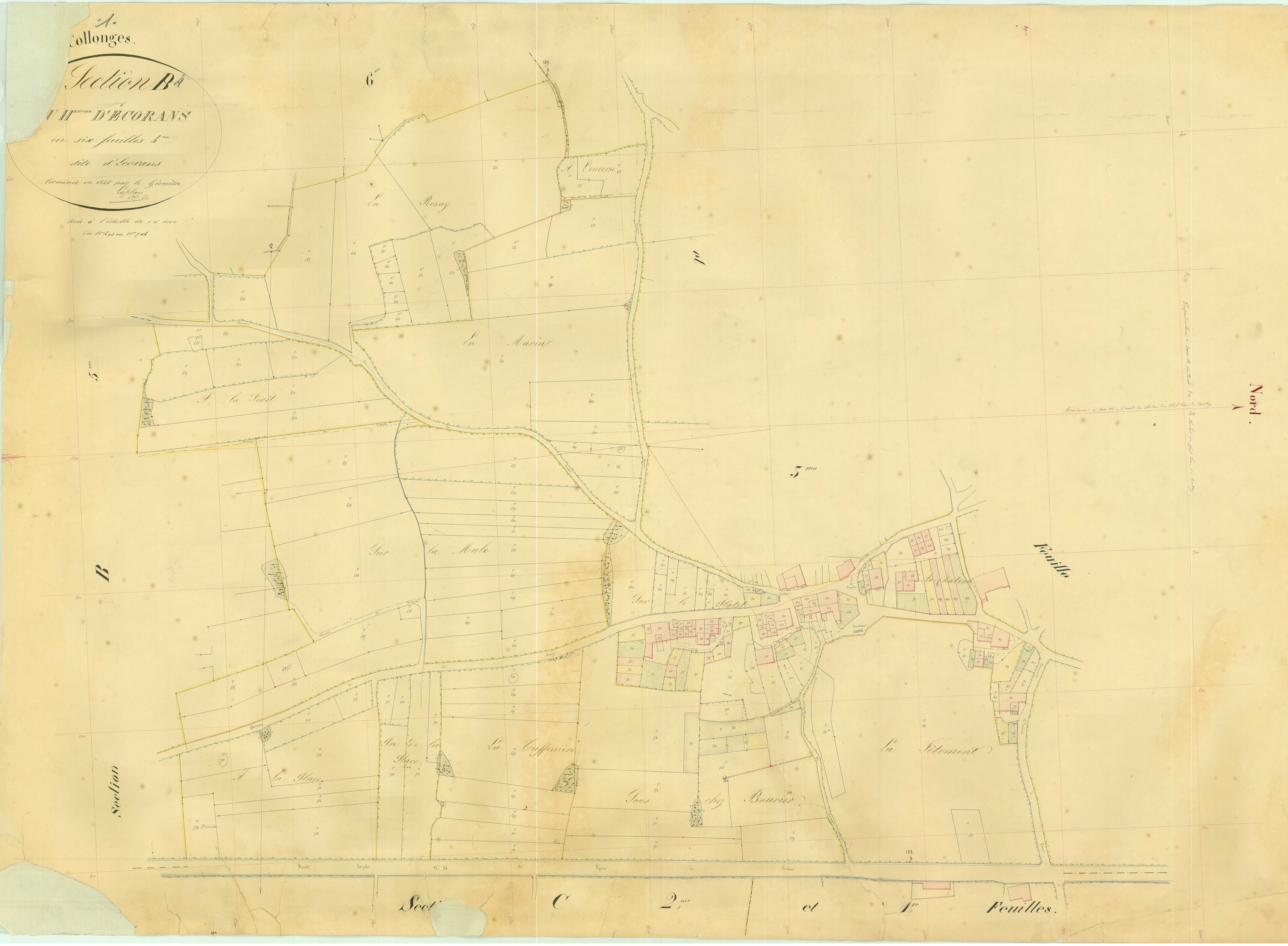 Collonges - 3 P 5353 - 3 P 5353 -  Feuille 4  (1846)