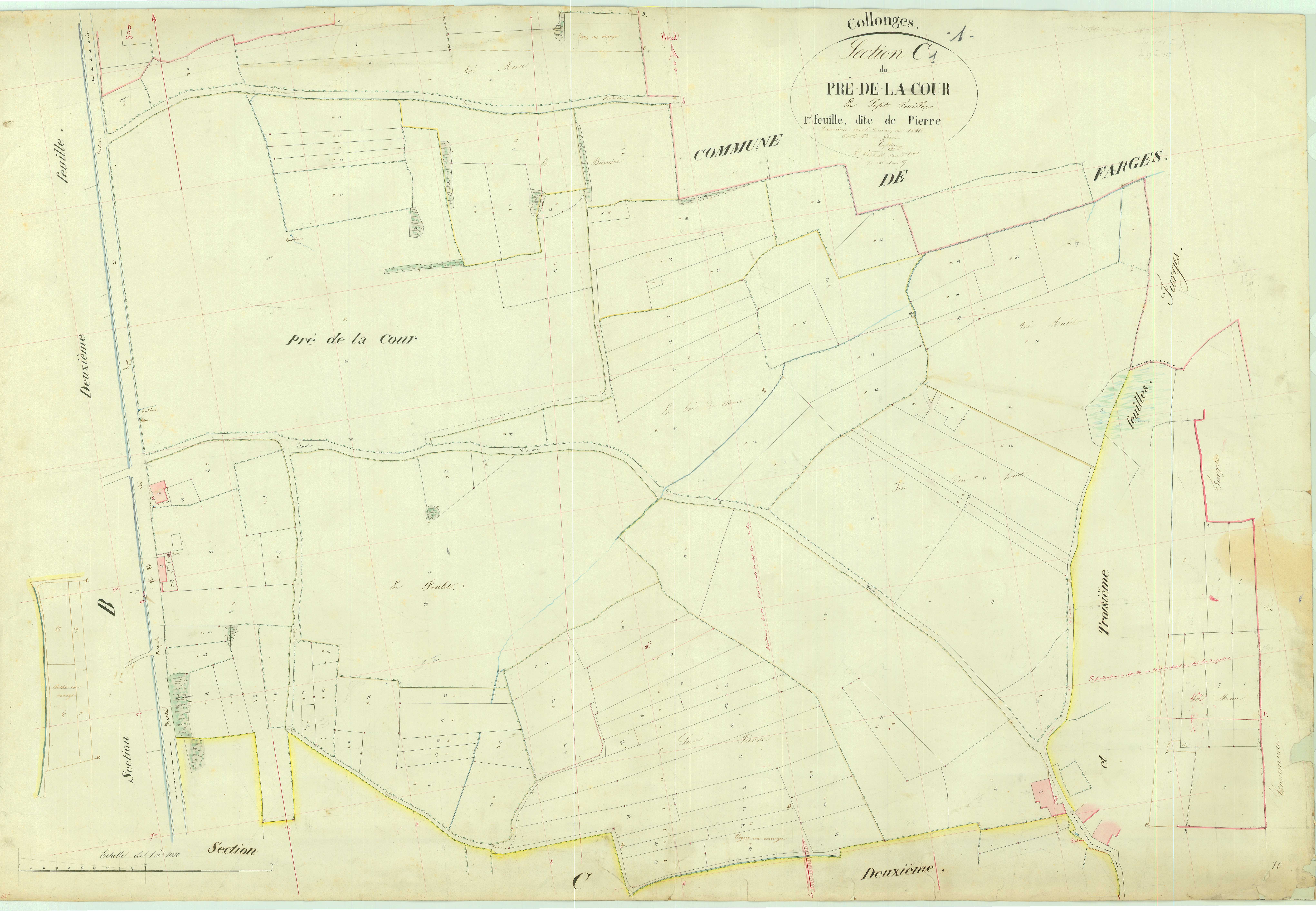 Collonges - 3 P 5356 - 3 P 5356 -  Feuille 1  (1846)