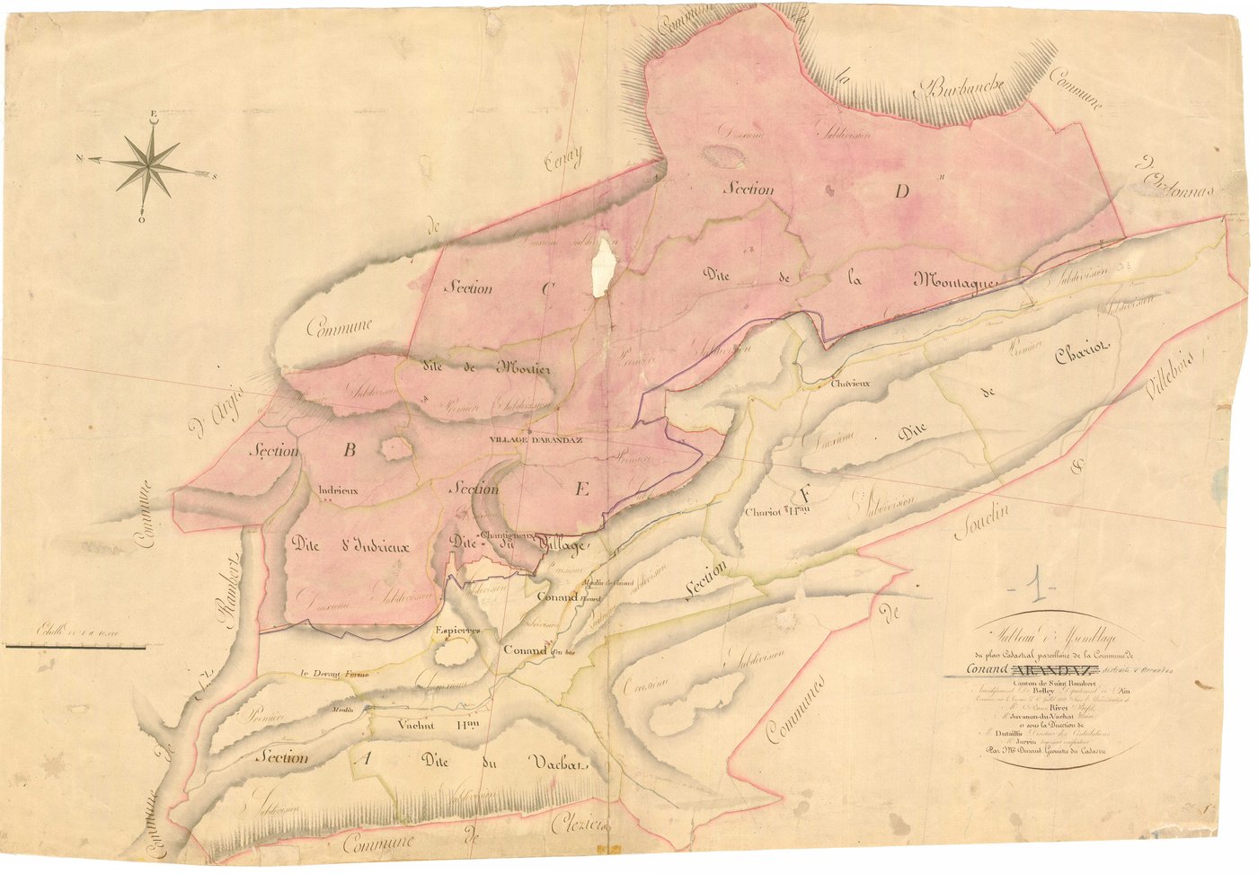 Conand - 3 P 4211 - 3 P 4211 -  Tableau d'assemblage  (1813-1865)