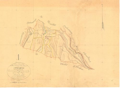 Condamine-la-Doye - 3 P 5398 - 3 P 5398 -  Tableau d'assemblage  (1837)