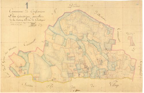 Confrançon - 3 P 5411 - 3 P 5411 -  Feuille 1  (1809)