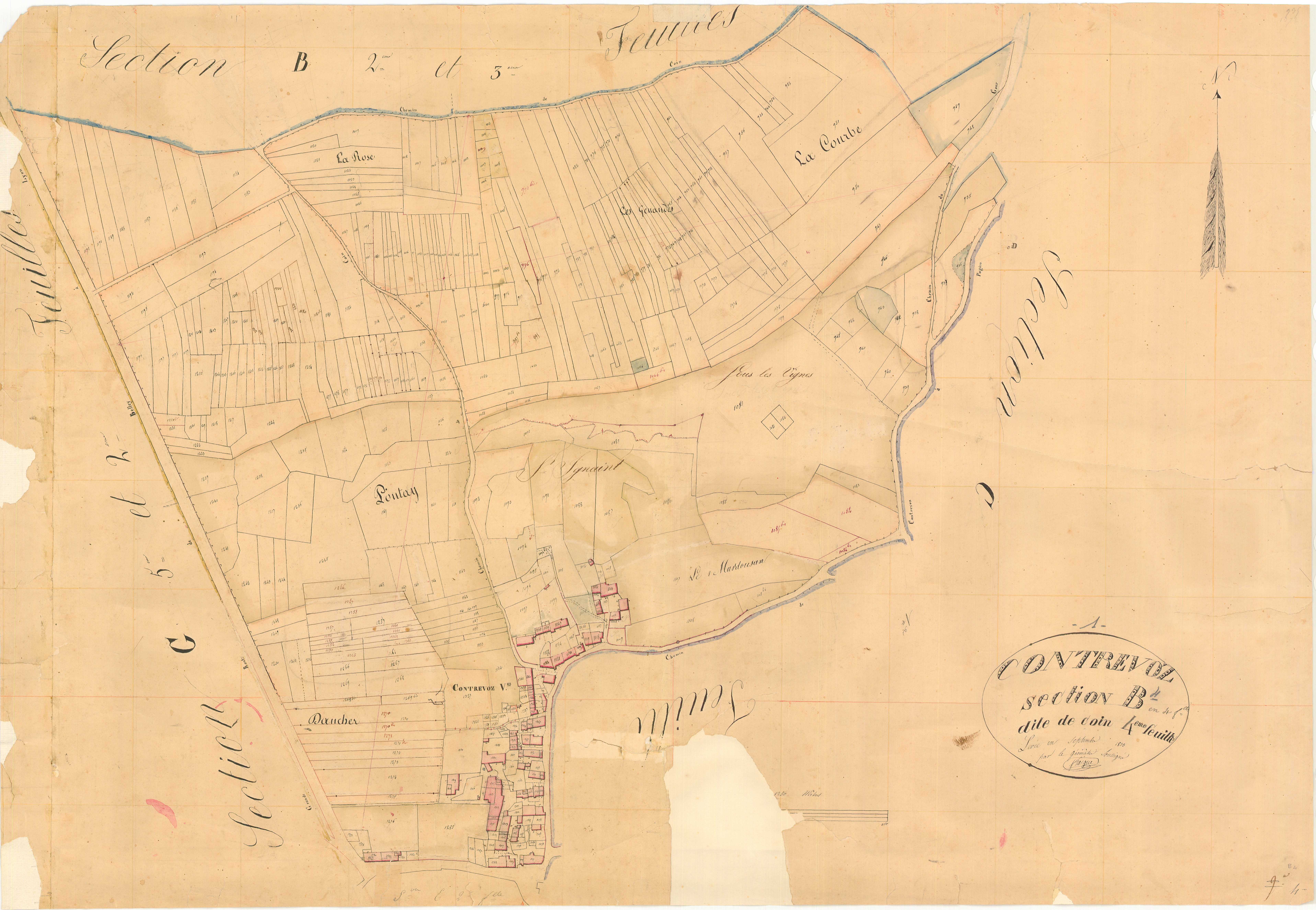 Contrevoz - 3 P 5423 - 3 P 5423 - Feuille 4 (1833)