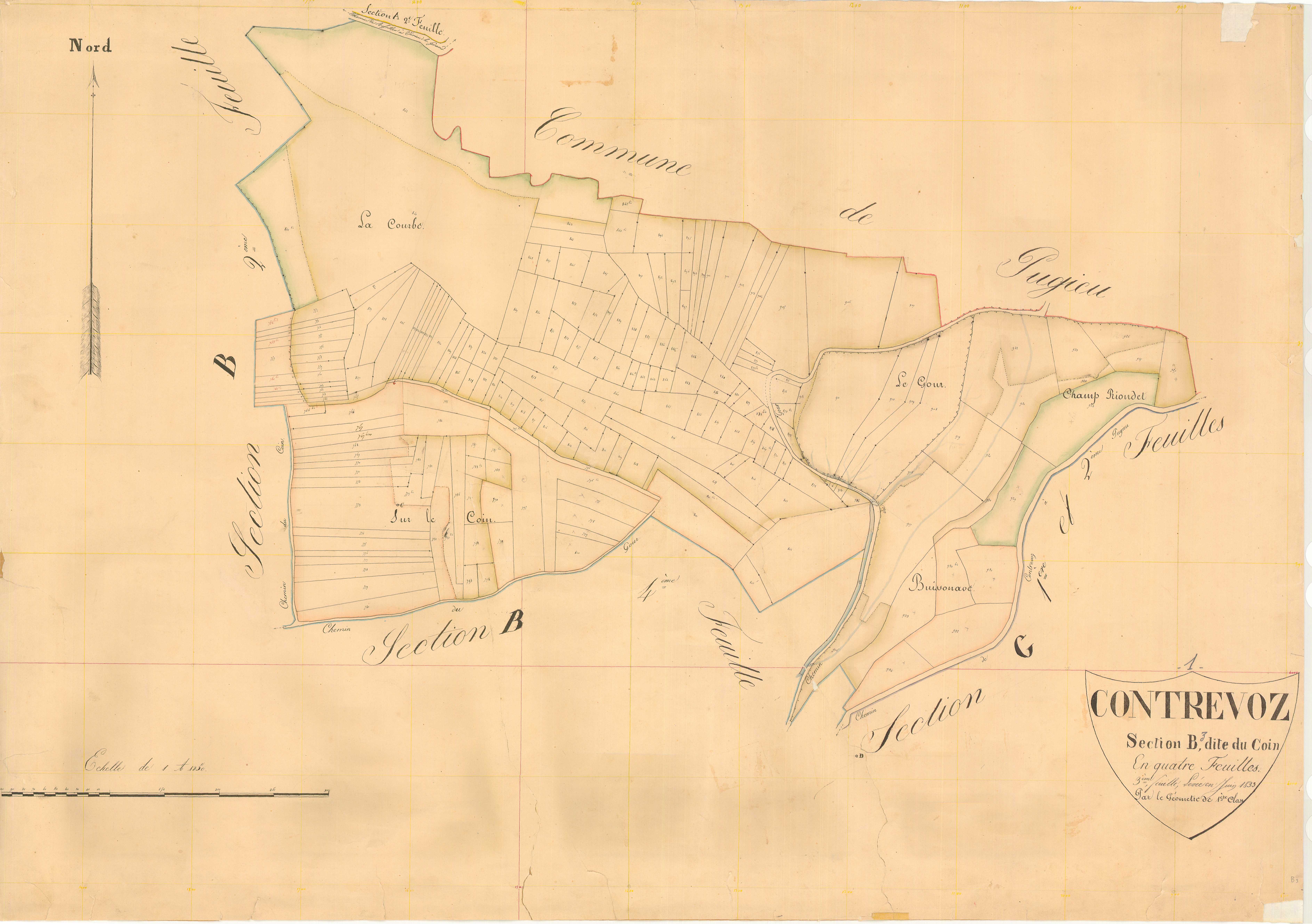 Contrevoz - 3 P 5422 - 3 P 5422 - Feuille 3 (1833)