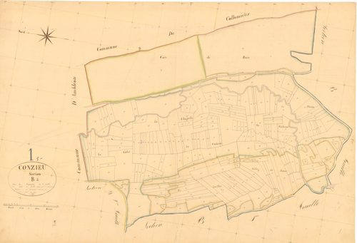 Conzieu - 3 P 5456 - 3 P 5456 -  Feuille 2  (1836)
