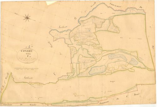 Conzieu - 3 P 5458 - 3 P 5458 -  Feuille 1  (1836)