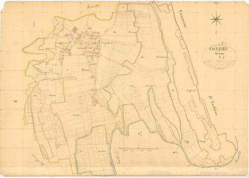 Conzieu - 3 P 5454 - 3 P 5454 -  Feuille 2  (1836)