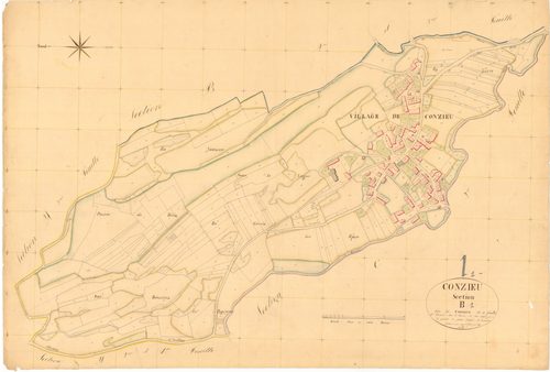 Conzieu - 3 P 5455 - 3 P 5455 -  Feuille 1  (1836)