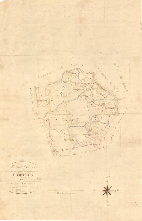 Corbonod - 3 P 5460 - 3 P 5460 -  Tableau d'assemblage  (1814)