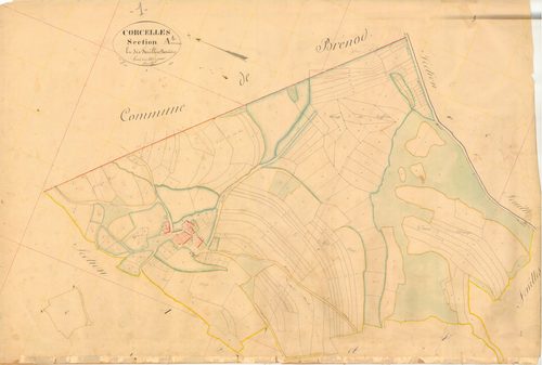 Corcelles - 3 P 5486 - 3 P 5486 -  Feuille 1  (1837)