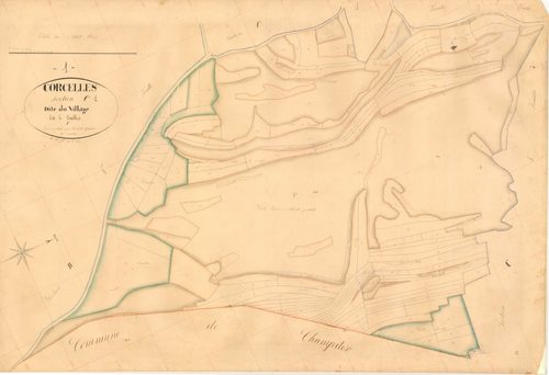 Corcelles - 3 P 5496 - 3 P 5496 -  Feuille 1  (1837)