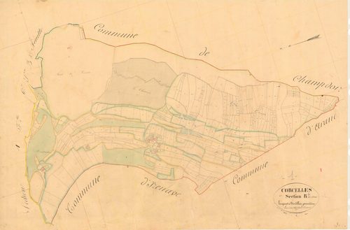 Corcelles - 3 P 5492 - 3 P 5492 -  Feuille 1  (1837)