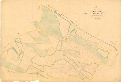 Corcelles - 3 P 5489 - 3 P 5489 -  Feuille 4  (1837)