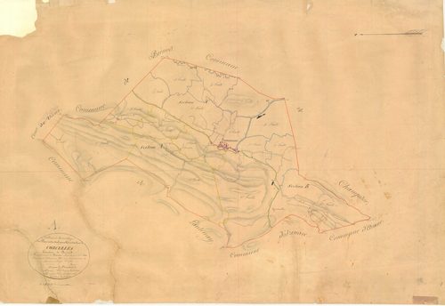 Corcelles - 3 P 5485 - 3 P 5485 -  Tableau d'assemblage  (1837)