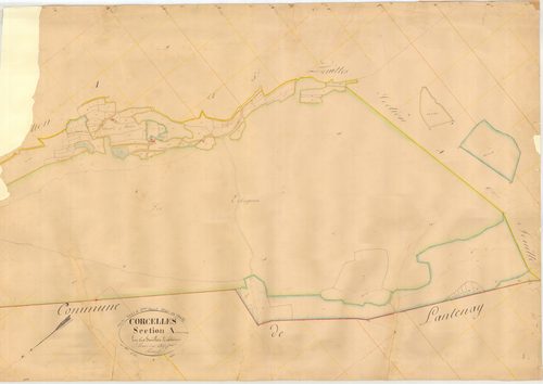 Corcelles - 3 P 5488 - 3 P 5488 -  Feuille 3  (1837)