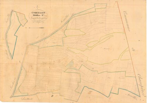 Corcelles - 3 P 5495 - 3 P 5495 -  Feuille 4  (1837)