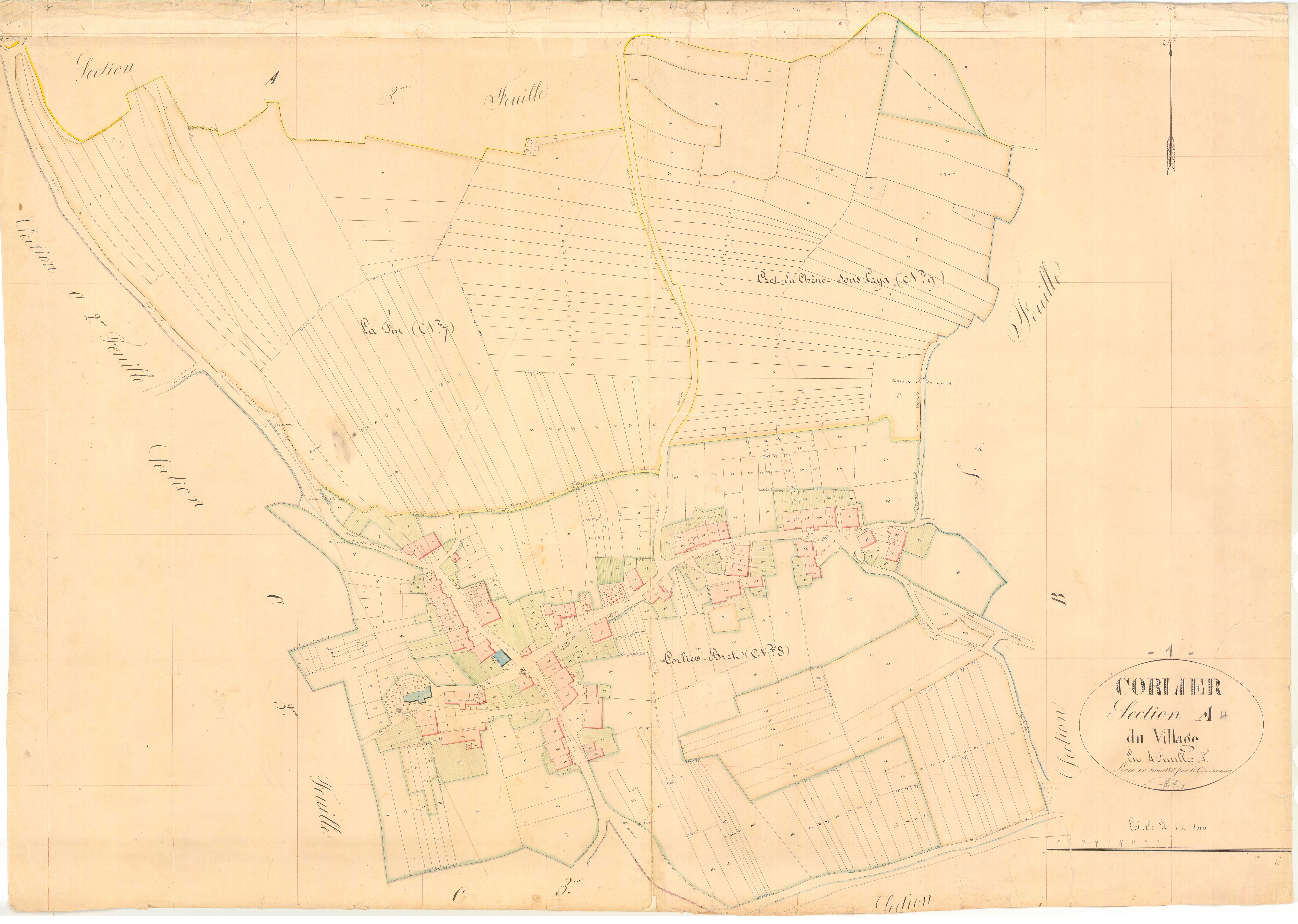 Corlier - 3 P 5511 - 3 P 5511 -  Feuille 4  (1838)