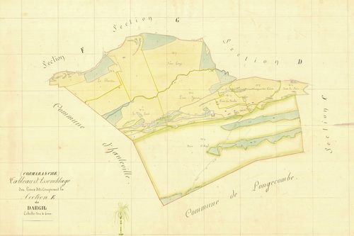 Cormaranche-en-Bugey (Plateau d'Hauteville, Ain, France ; ancienne commune) - 3 P 5522 - 3 P 5522 -  Section E  (1838)