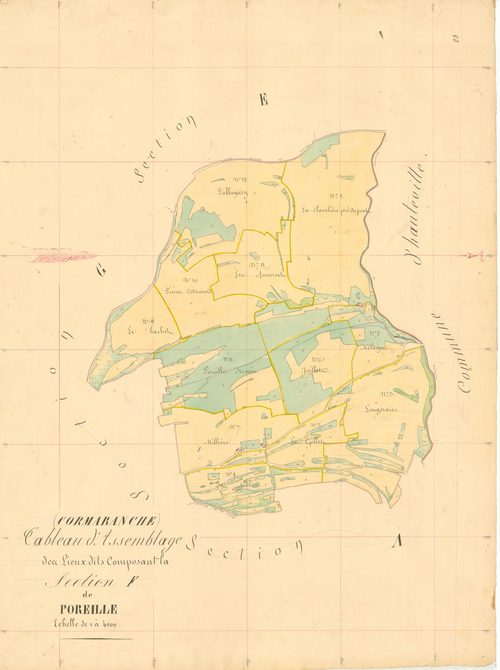 Cormaranche-en-Bugey (Plateau d'Hauteville, Ain, France ; ancienne commune) - 3 P 5523 - 3 P 5523 -  Section F  (1838)