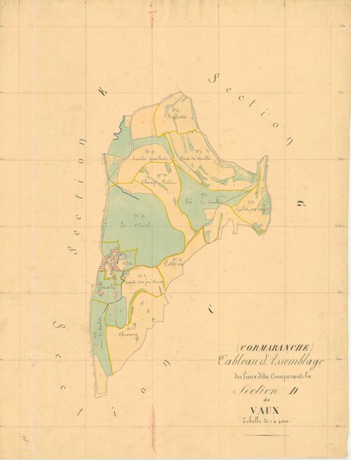 Cormaranche-en-Bugey (Plateau d'Hauteville, Ain, France ; ancienne commune) - 3 P 5521 - 3 P 5521 -  Section D  (1838)