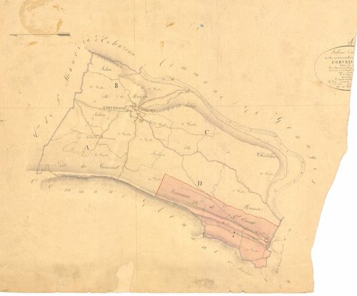 Corveissiat - 3 P 5580 - 3 P 5580 -  Tableau d'assemblage  (1834)