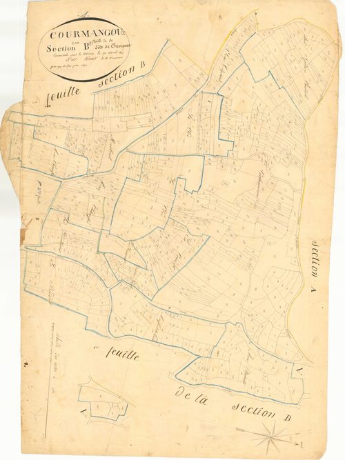 Courmangoux - 3 P 5603 - 3 P 5603 -  Feuille 3  (1827)