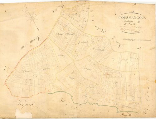 Courmangoux - 3 P 5595 - 3 P 5595 -  Feuille 1  (1827)
