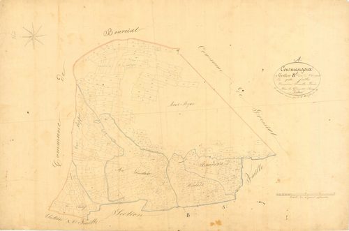 Courmangoux - 3 P 5601 - 3 P 5601 -  Feuille 1  (1827)
