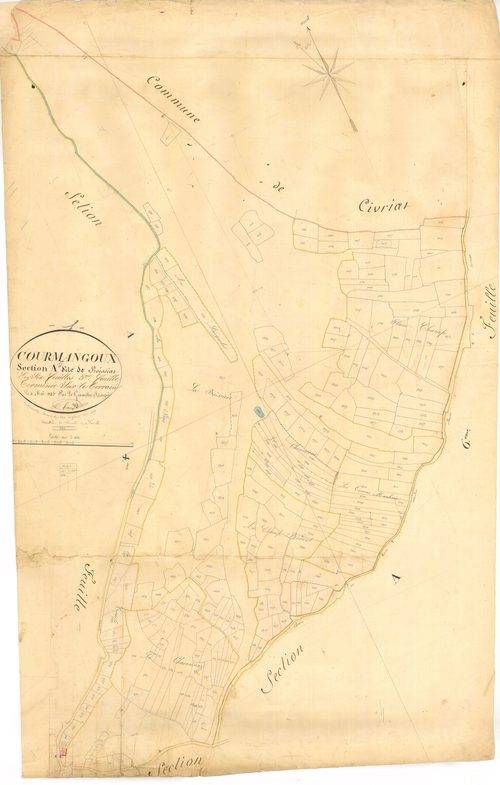 Courmangoux - 3 P 5599 - 3 P 5599 -  Feuille 5  (1827)