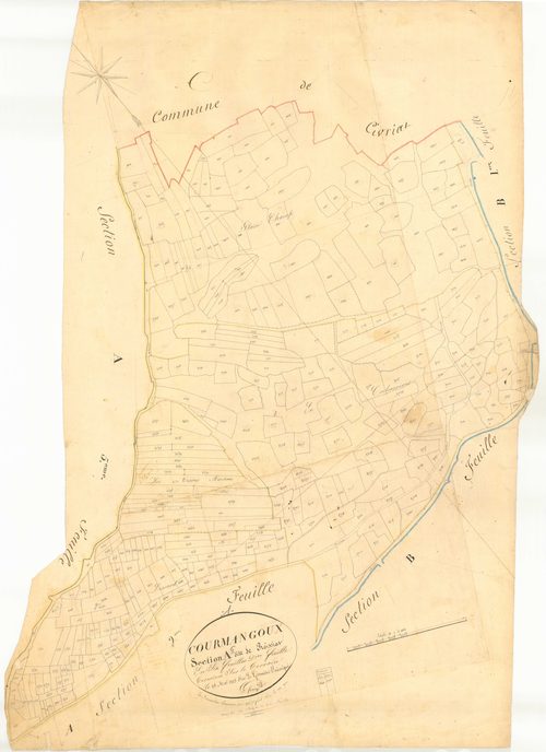 Courmangoux - 3 P 5600 - 3 P 5600 -  Feuille 6  (1827)