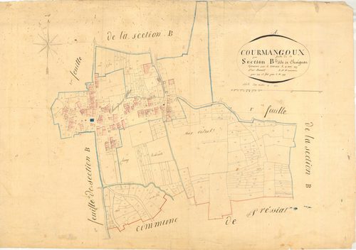 Courmangoux - 3 P 5602 - 3 P 5602 -  Feuille 2  (1827)