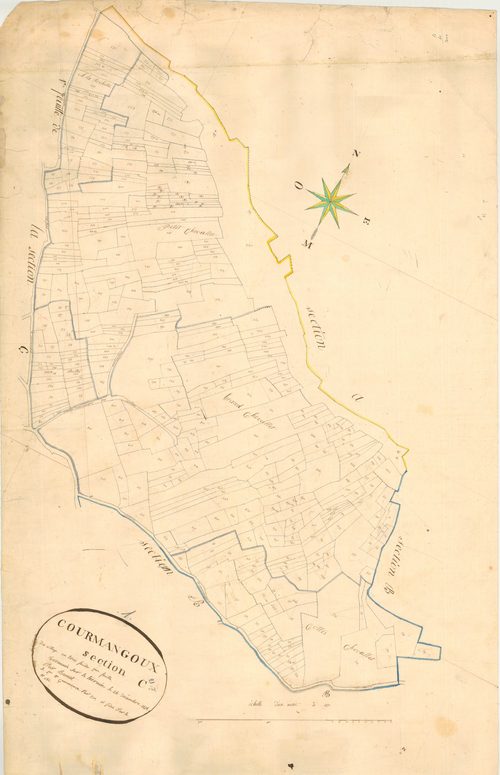 Courmangoux - 3 P 5606 - 3 P 5606 -  Feuille 2  (1827)