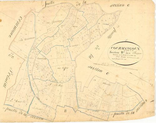 Courmangoux - 3 P 5604 - 3 P 5604 -  Feuille 4  (1827)