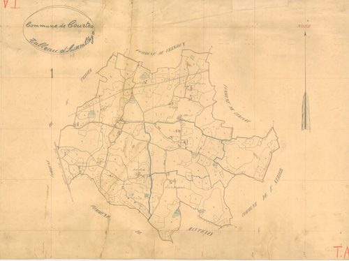 Courtes - 3 P 5616 - 3 P 5616 -  Tableau d'assemblage  (1841)