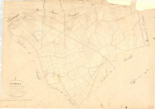 Courtes - 3 P 5617 - 3 P 5617 -  Feuille 1  (1841)