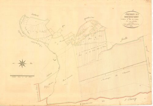 Cressin-Rochefort - 3 P 5655 - 3 P 5655 -  Feuille 3  (1835)