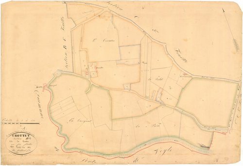 Crottet - 3 P 5667 - 3 P 5667 -  Feuille 2  (1834)