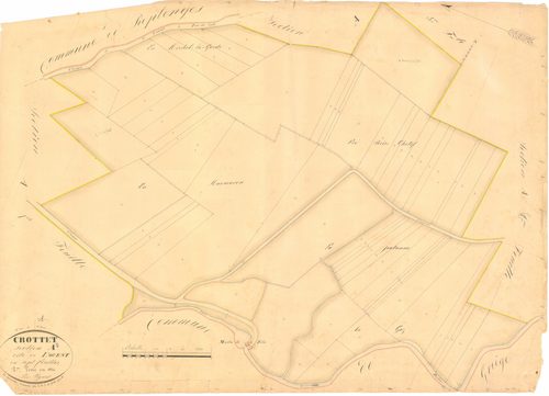 Crottet - 3 P 5660 - 3 P 5660 -  Feuille 2  (1834)