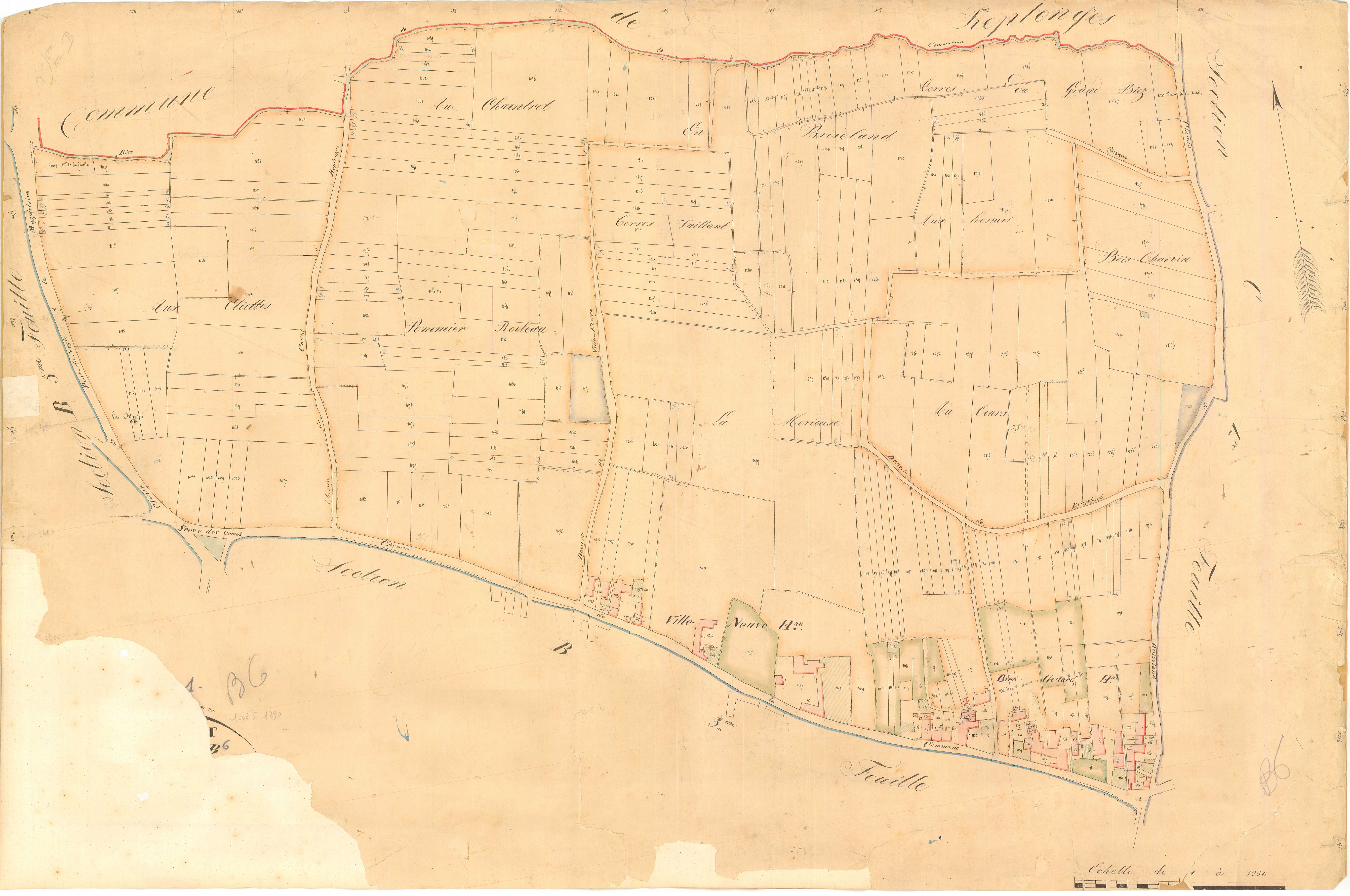 Crottet - 3 P 5671 - 3 P 5671 -  Feuille 6  (1834)