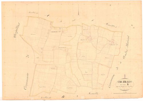 Cruzilles - 3 P 5706 - 3 P 5706 -  Feuille 1  (1834)