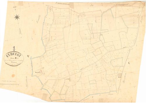 Curciat-Dongalon - 3 P 5755 - 3 P 5755 -  Feuille 3  (1842)